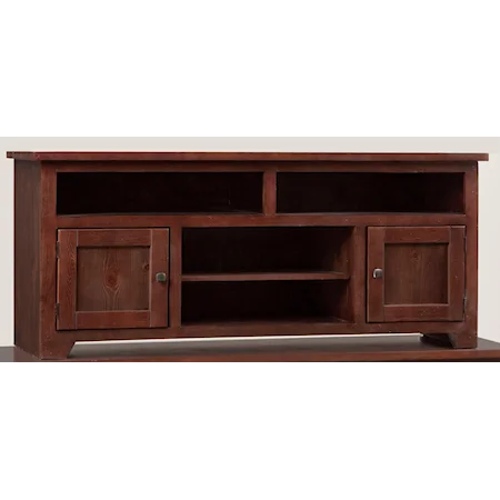 Contemporary 60" Console with Adjustable Shelves